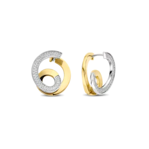 Boucles d'oreilles argent/plaqué-or Tisento: 78040ZY