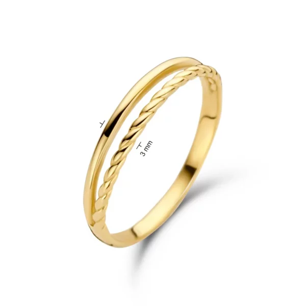 Bague or Jackie Gold: Jumelle Twister JKR20.026 – Image 2