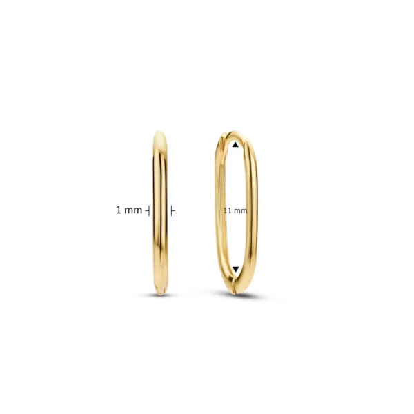 Boucles d'oreilles or Jackie Gold: Grand Place Ovales S JKE22.255 – Image 3