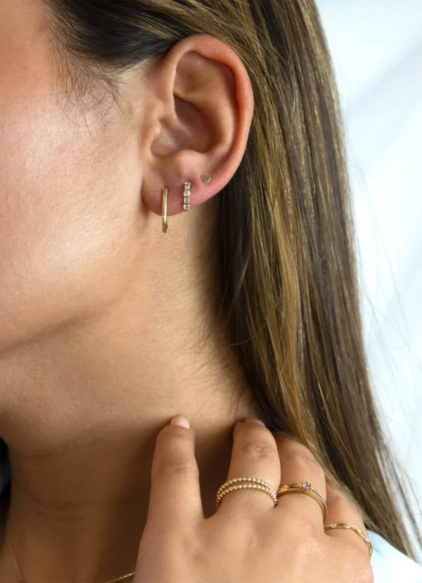 Boucles d'oreilles or Jackie Gold: Grand Place Ovales S JKE22.255 – Image 2