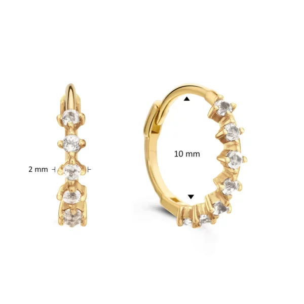 Boucles d'oreilles or Jackie Gold: Radieuses JKE24.440 – Image 2