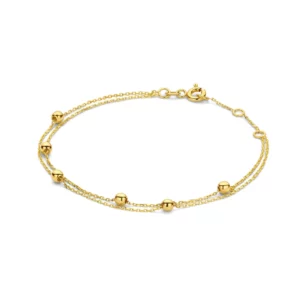 Bracelet or Jackie Gold: double bulle JKB23.351