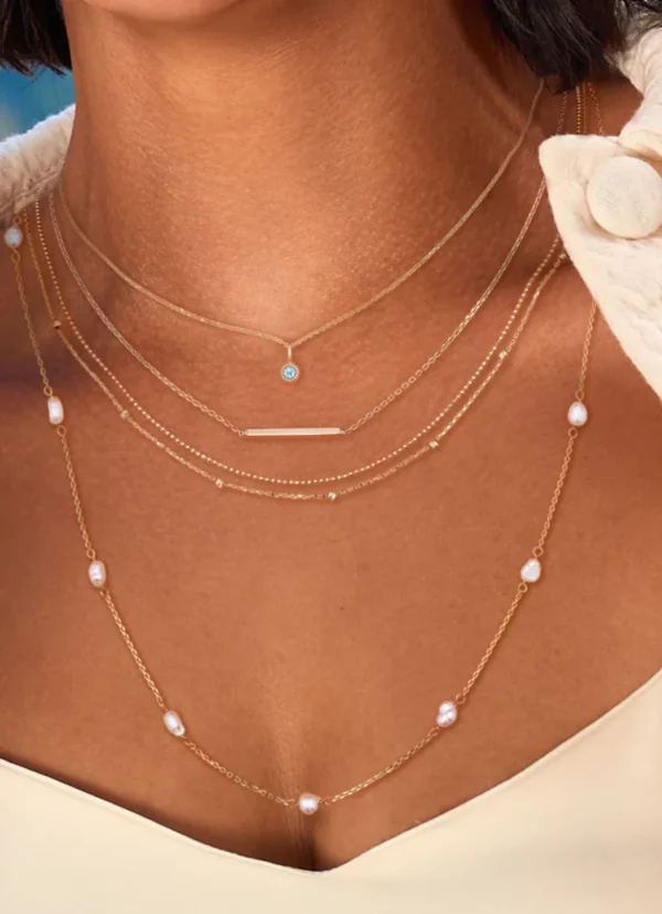 Collier or Jackie Gold: Grimaldi Blue Topaze JKN25.512 – Image 2
