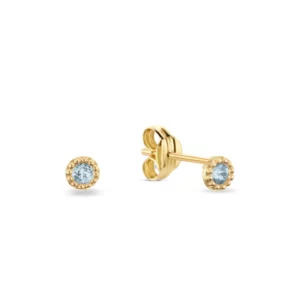 Boucles d'oreilles or Jackie Gold: Grimaldi Blue Topaz Studs JKE25.512