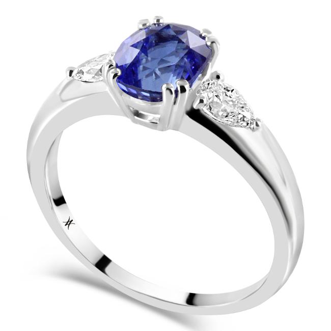 Bague or saphir et diamants Waskoll: Promesse 945WG