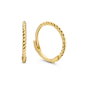 Boucles d'oreilles or Jackie Gold: Twist Créoles JKE22.240