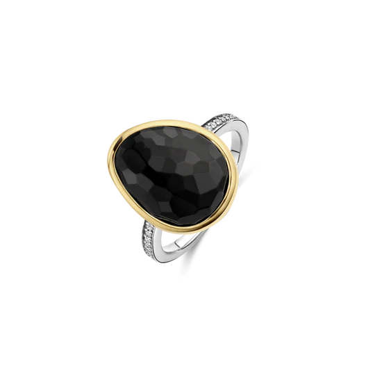 Bague argent/plaqué-or Tisento: 12386BY