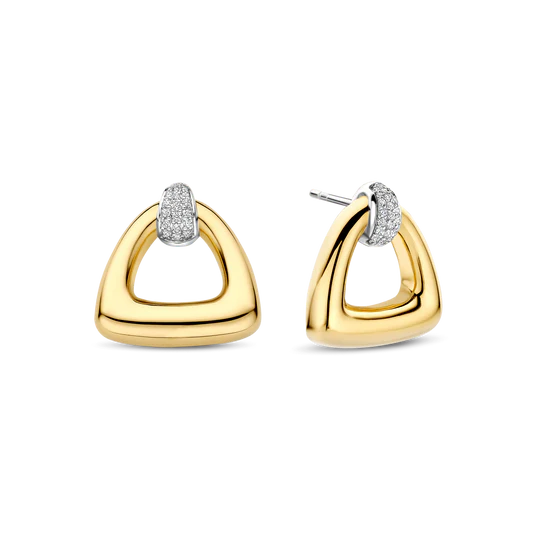 Boucles d'oreilles argent/plaqué-or Tisento: 78034ZY – Image 2