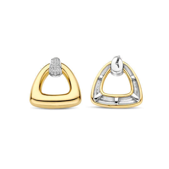 Boucles d'oreilles argent/plaqué-or Tisento: 78034ZY – Image 4