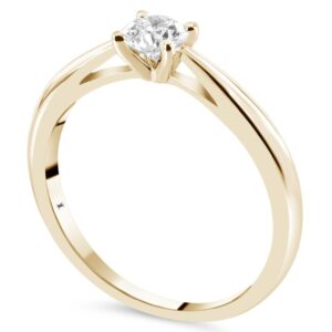 Solitaire or et diamant Waskoll: 920TPYG