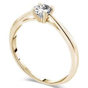 Solitaire or et diamant Waskoll: 919TPYG